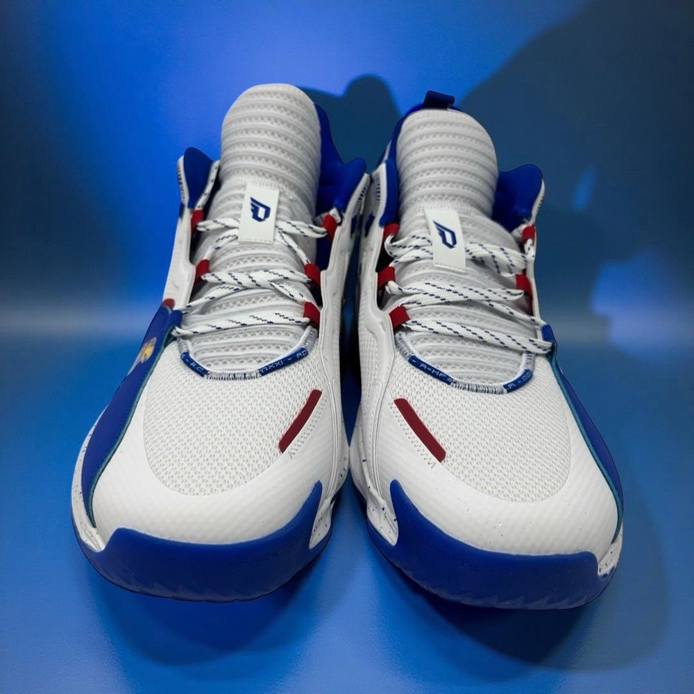 adidas Dame 7 EXTPLY Kansas Jayhawks Player Exclusive Basketball Shoes Size 16 - Picture 4 of 16